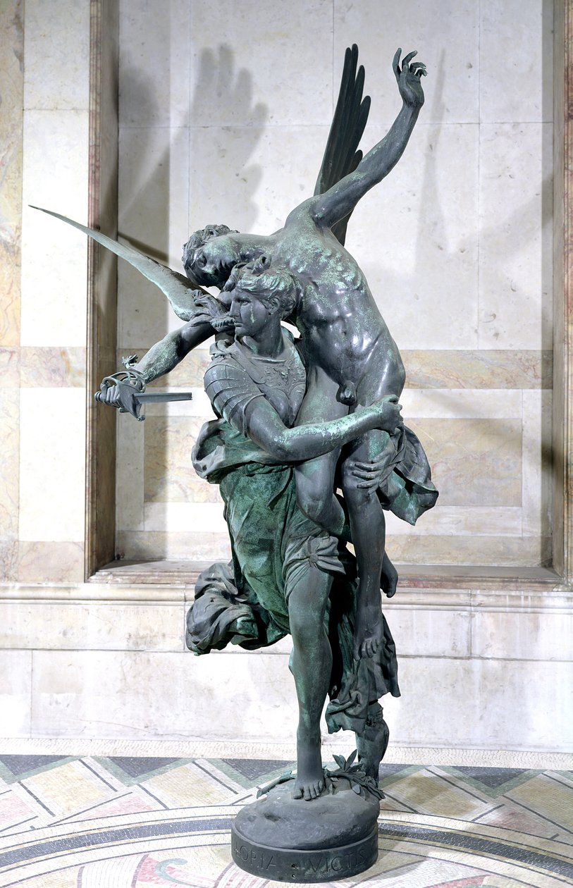 Gloria Victis, 1874 (bronze) af Marius Jean Antonin Mercie