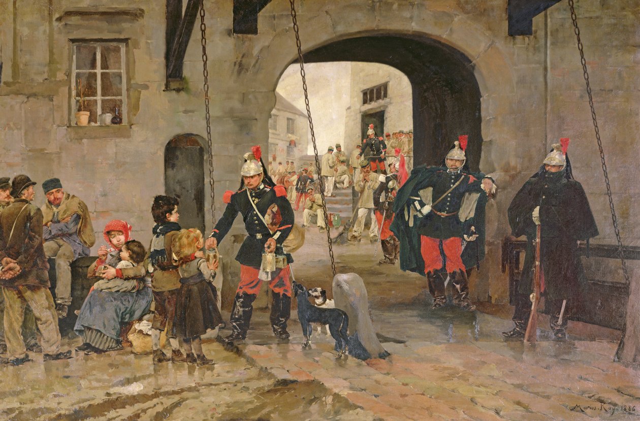 De fattige i Paris, 1886 af Marius Roy