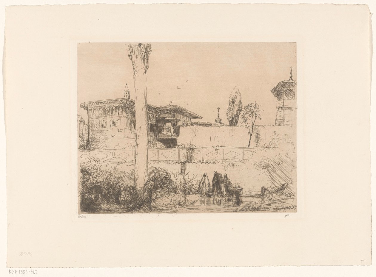 Bachi-Seraï-paladset på Krim af Marius Bauer (signed by artist)