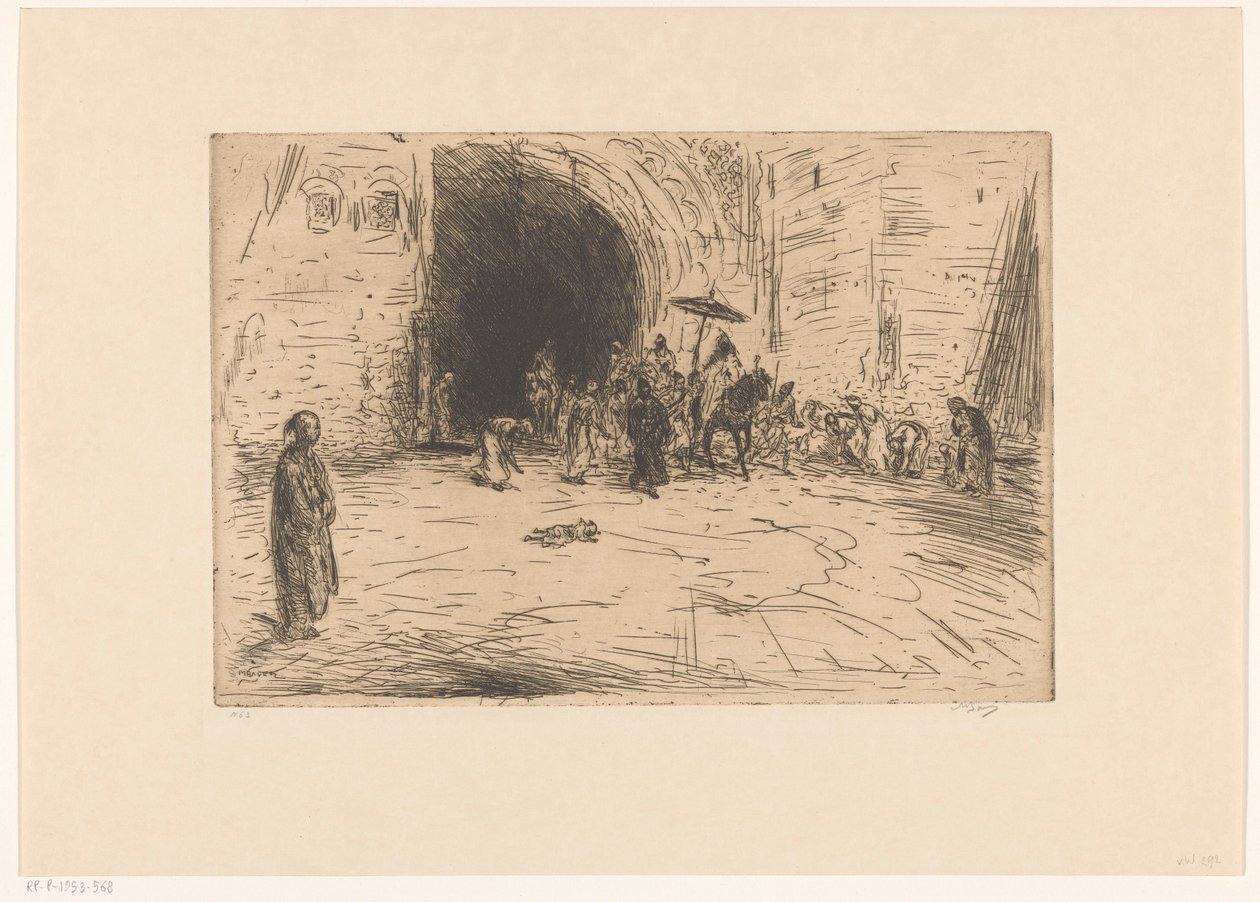Sultan med følge af Marius Bauer (signed by artist)