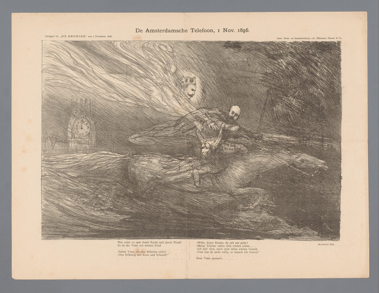 The Amsterdam Phone, 1. nov. 1896 (titel på objekt) af Marius Bauer
