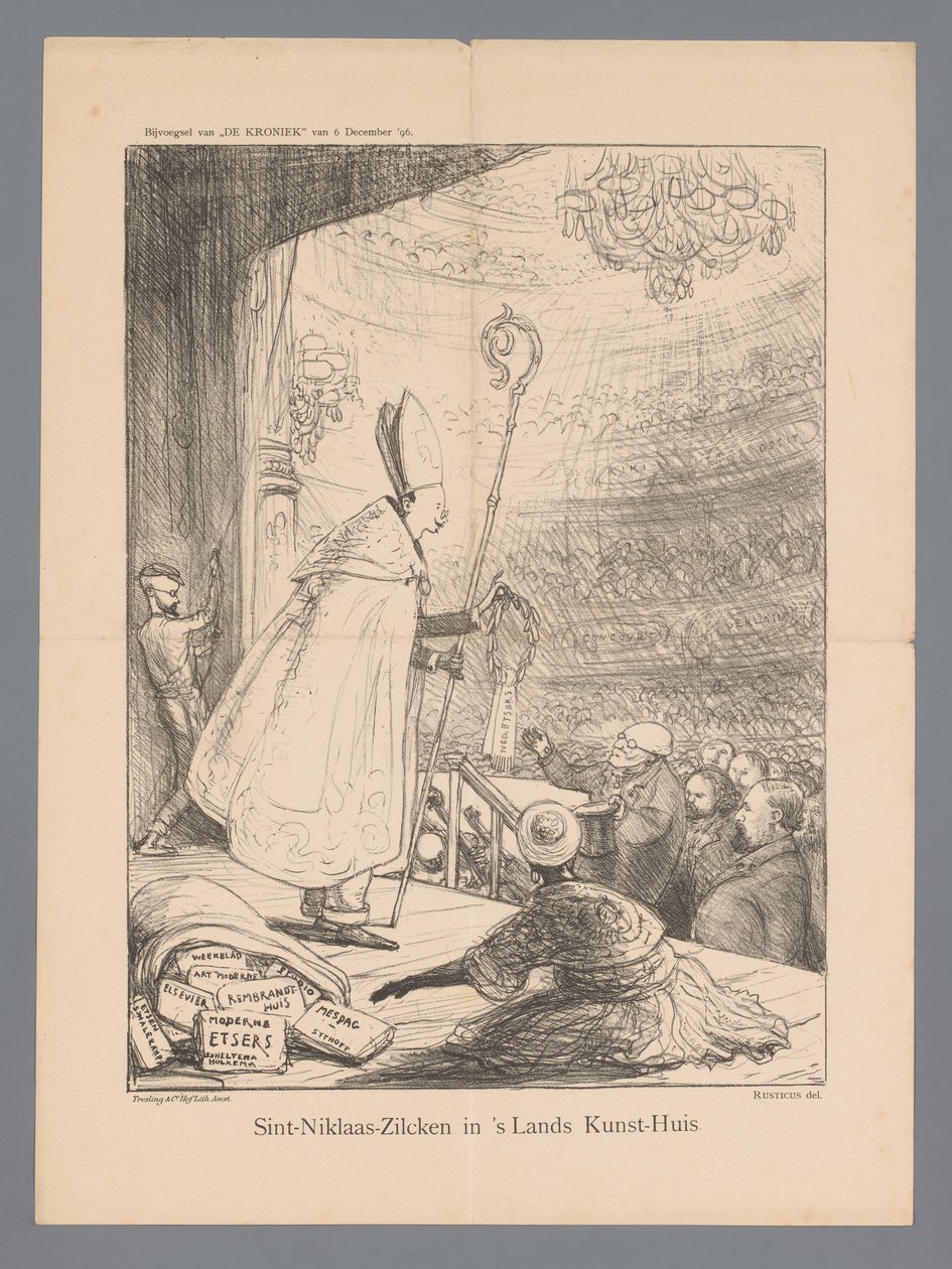 Sint-Niklaas-Zilcken i Lands Kunst-Huis (titel på objekt) af Marius Bauer