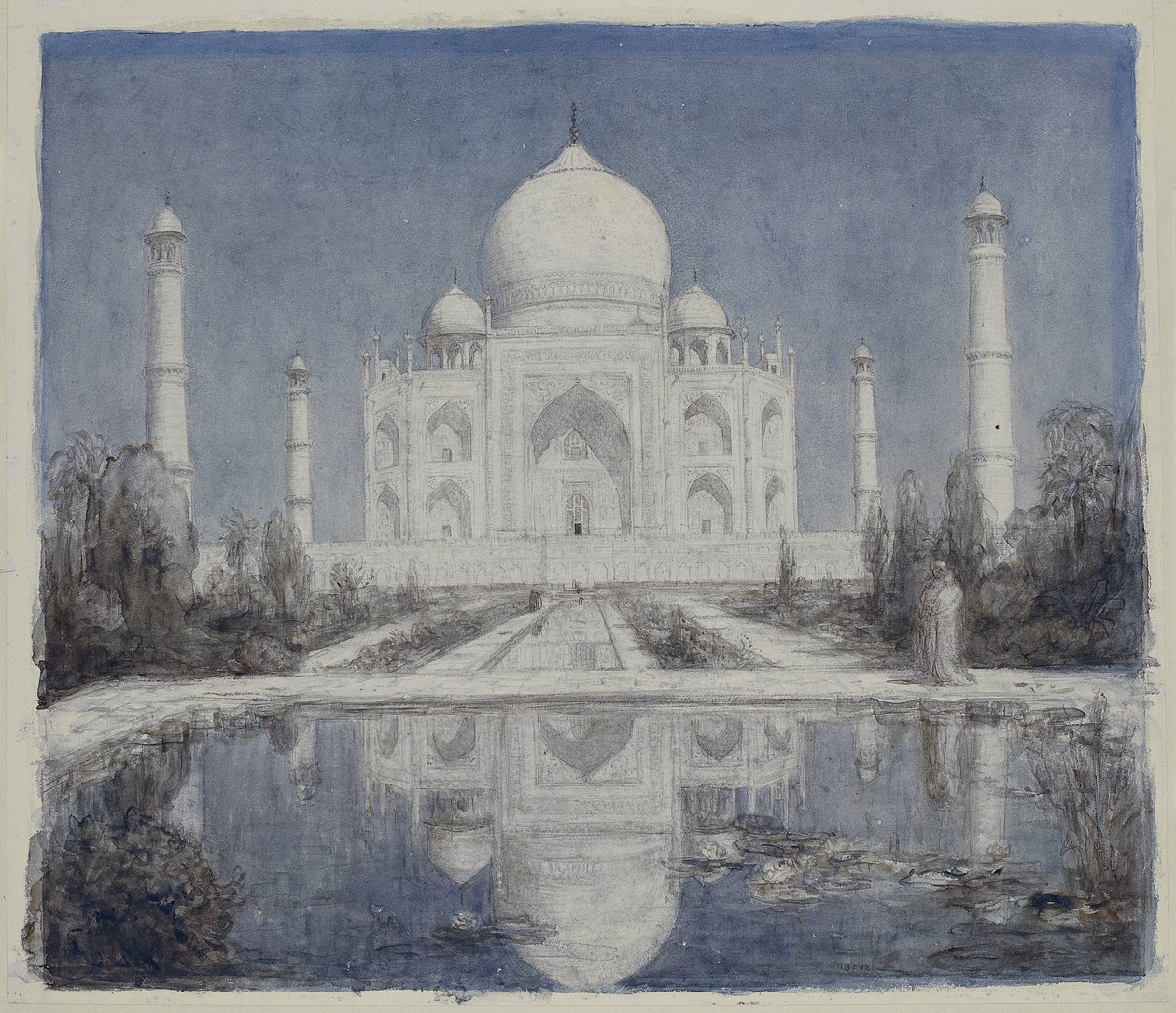 Taj Mahal ved måneskin af Marius Bauer