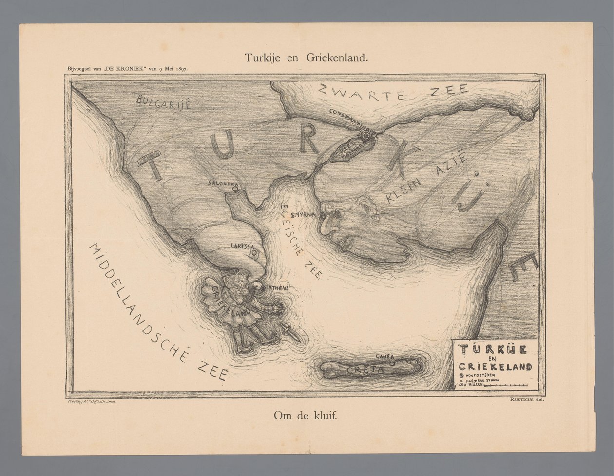 Tyrkiet og Grækenland (titel på objekt) af Marius Bauer