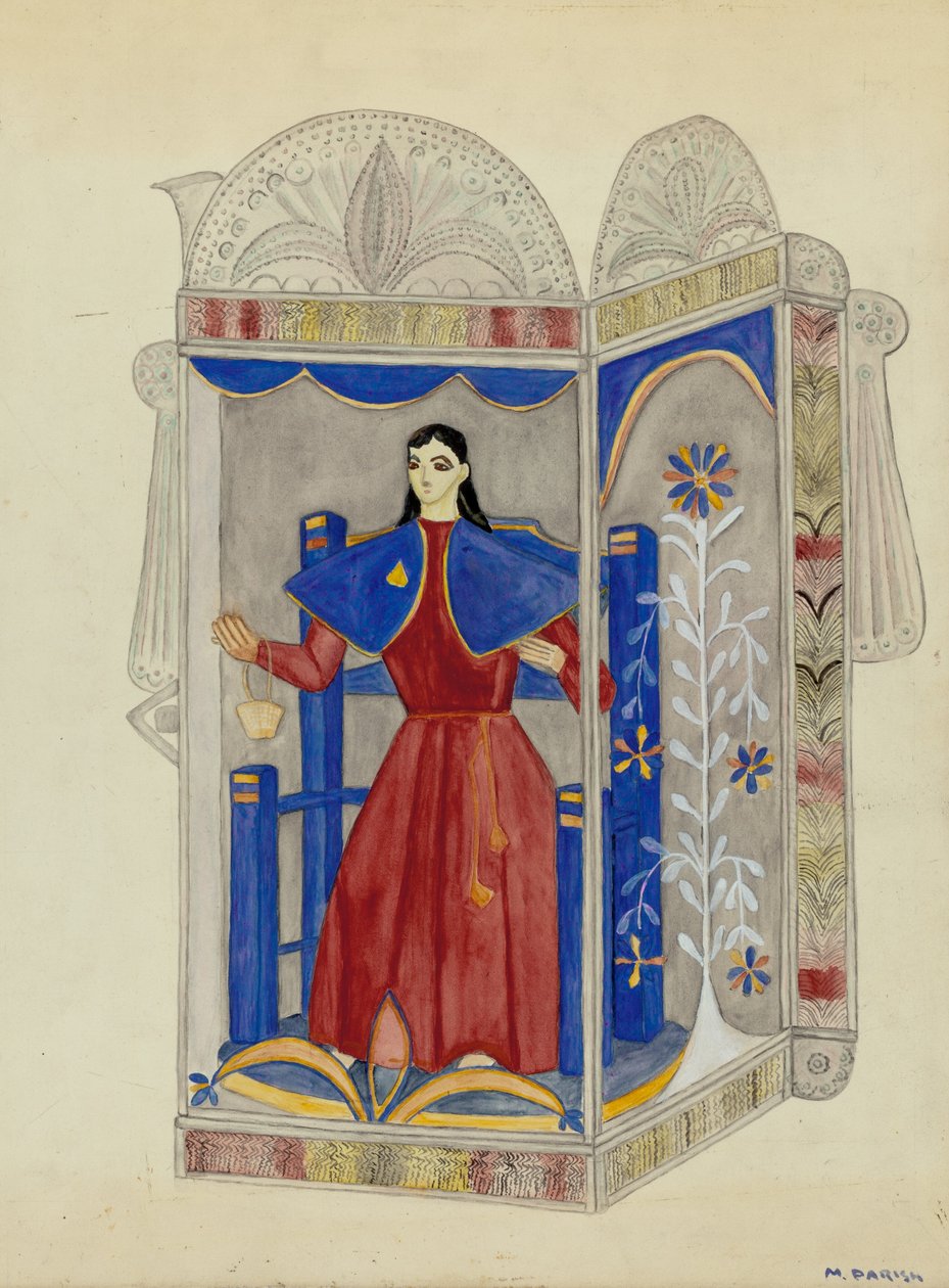 Tin Nicho med Santo Nino, ca. 1937. af Marjery Parish