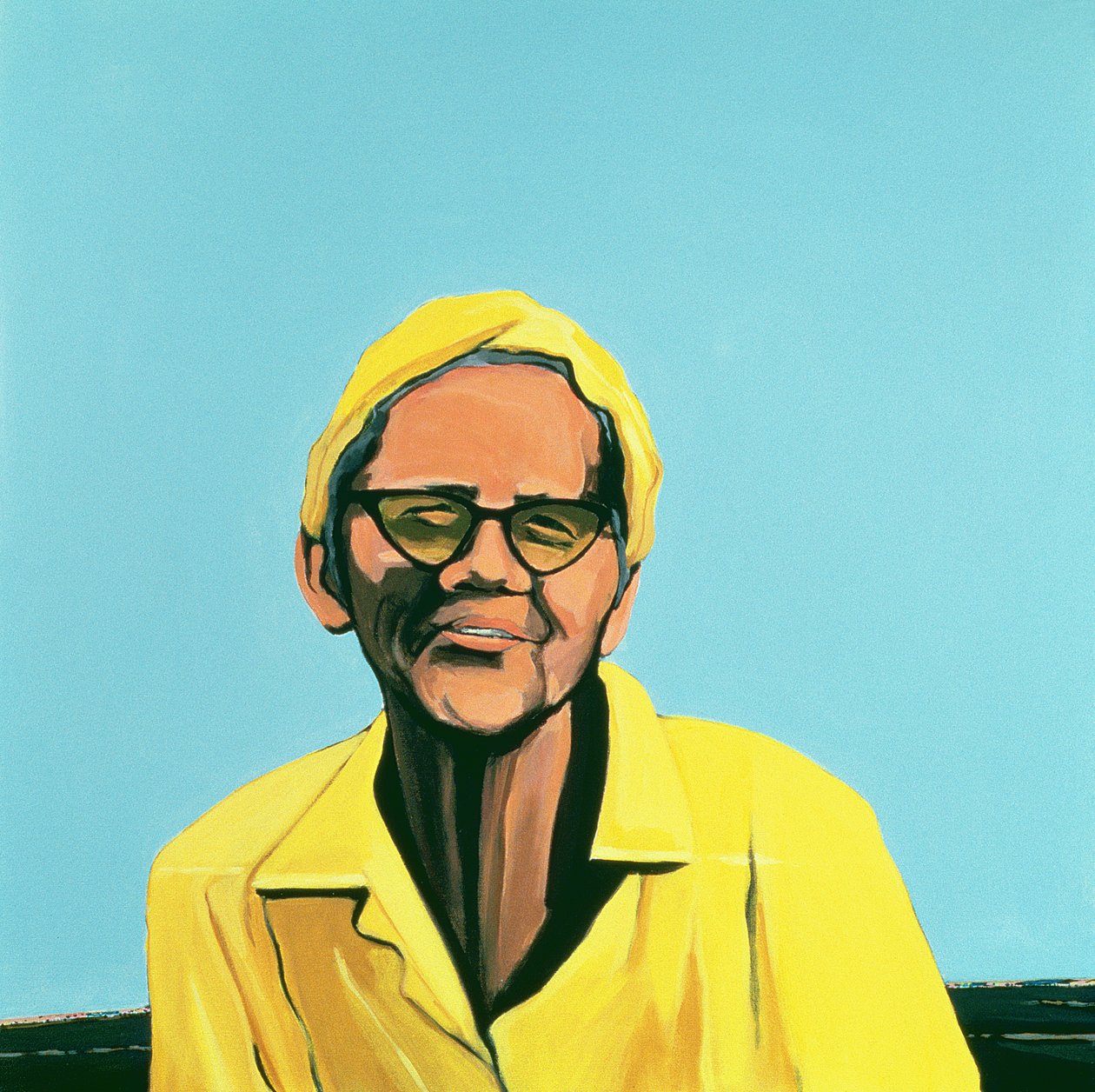 Cuban Portrait #13, 1996 (akryl på lærred) af Marjorie Weiss