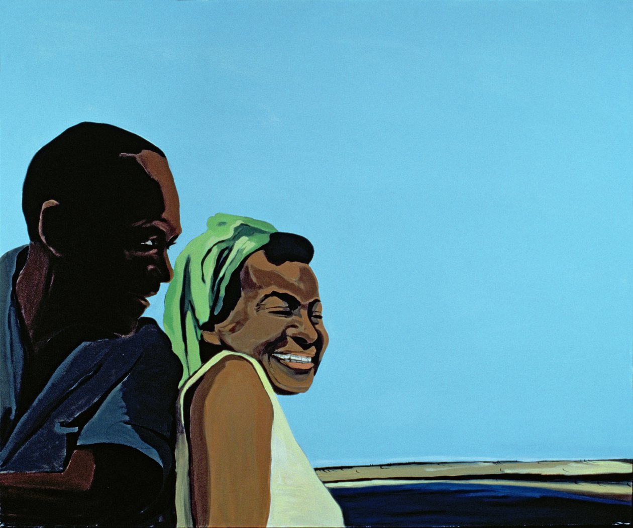 Cubansk portræt nr. 10, 1996 (akryl på lærred) af Marjorie Weiss