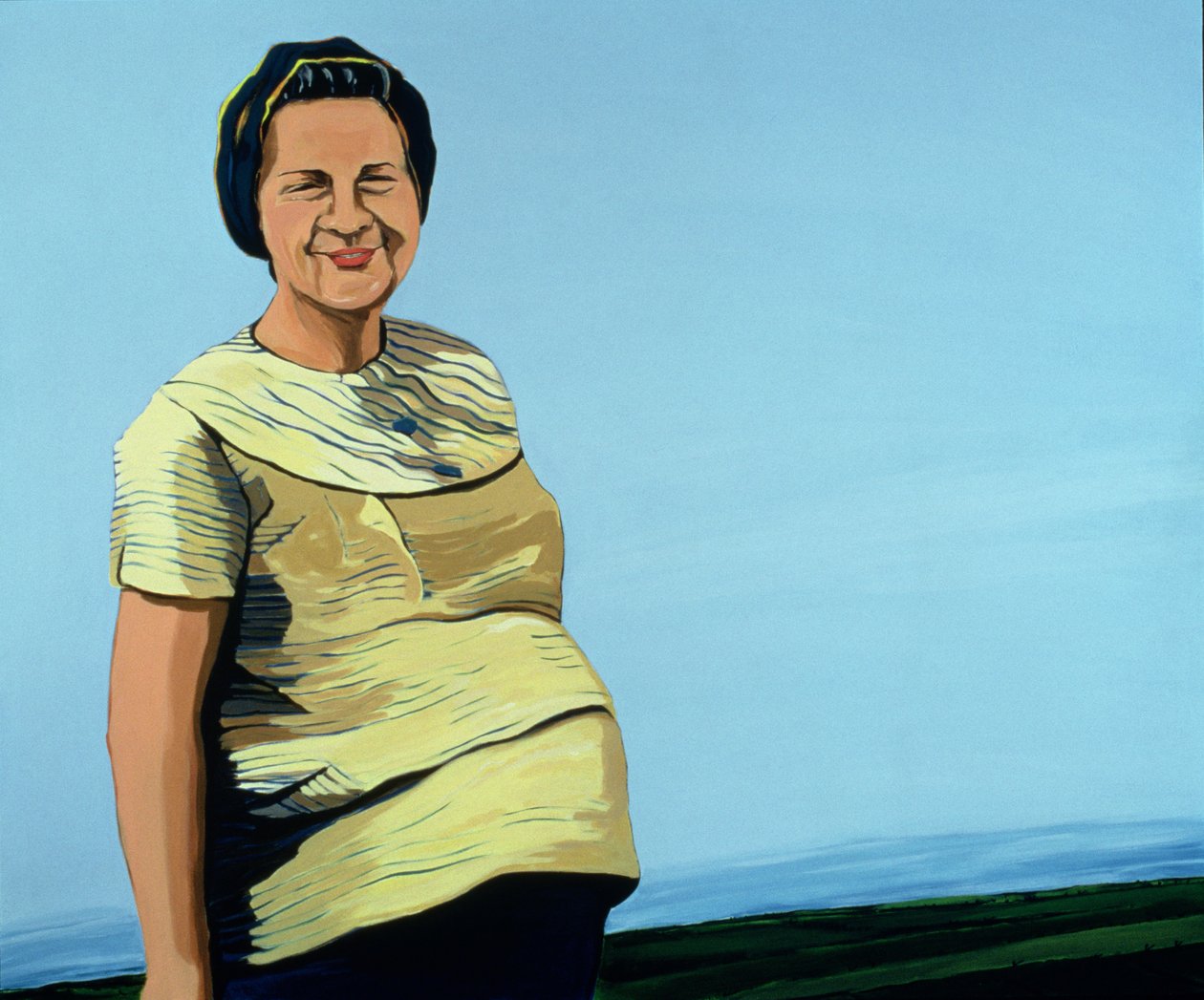 Cubansk portræt nr. 9, 1996 (akryl på lærred) af Marjorie Weiss