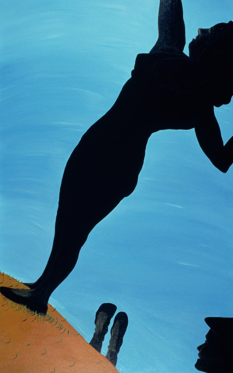 In the Public Eye, 1998 (akryl på lærred) af Marjorie Weiss