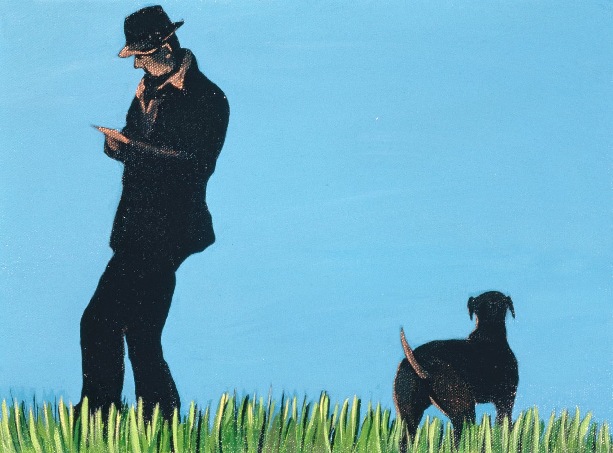 Mikes Memory, 1997 (akryl på lærred) af Marjorie Weiss