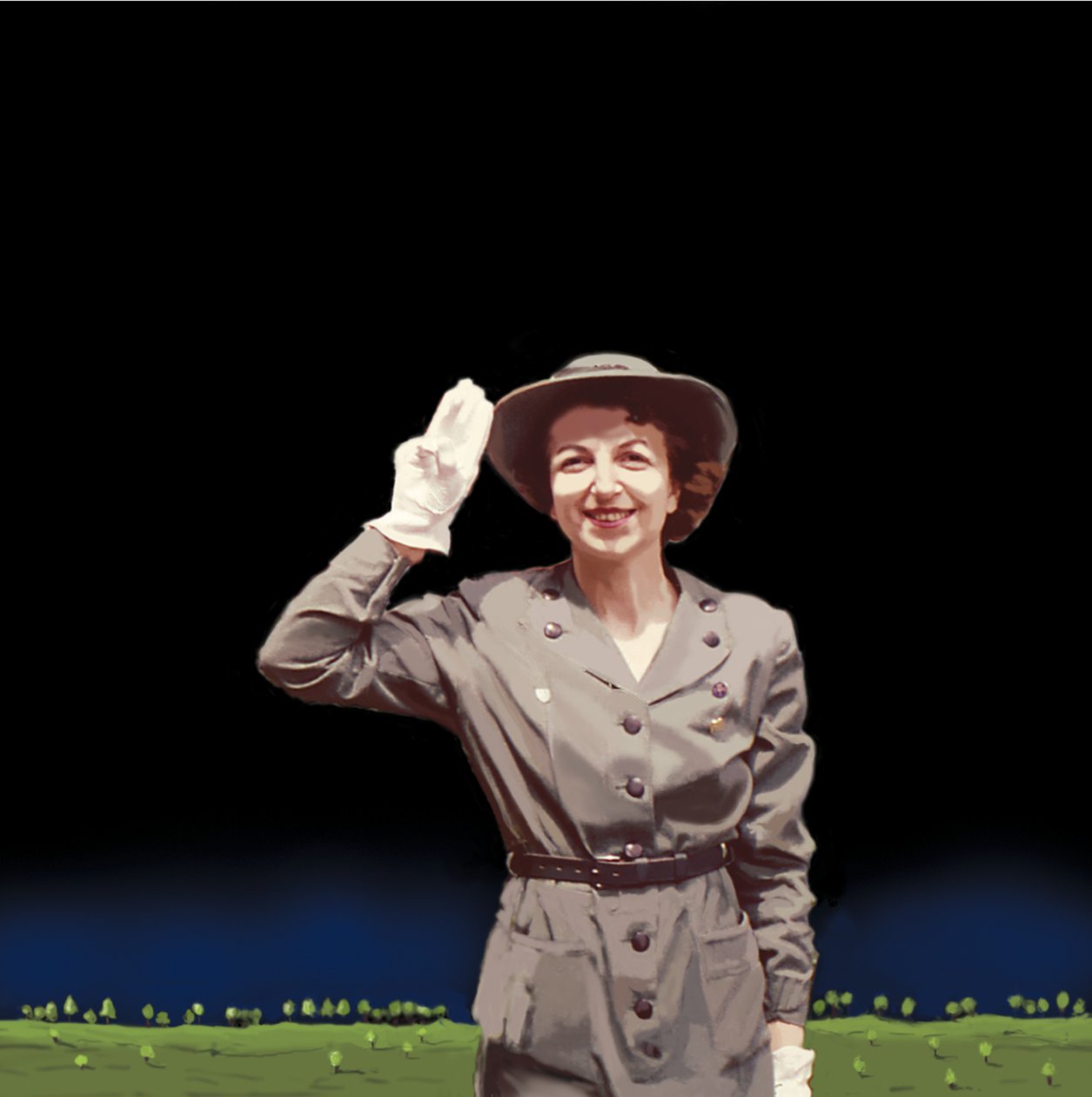 Spejderleder, 2008 (akryl på lærred) af Marjorie Weiss