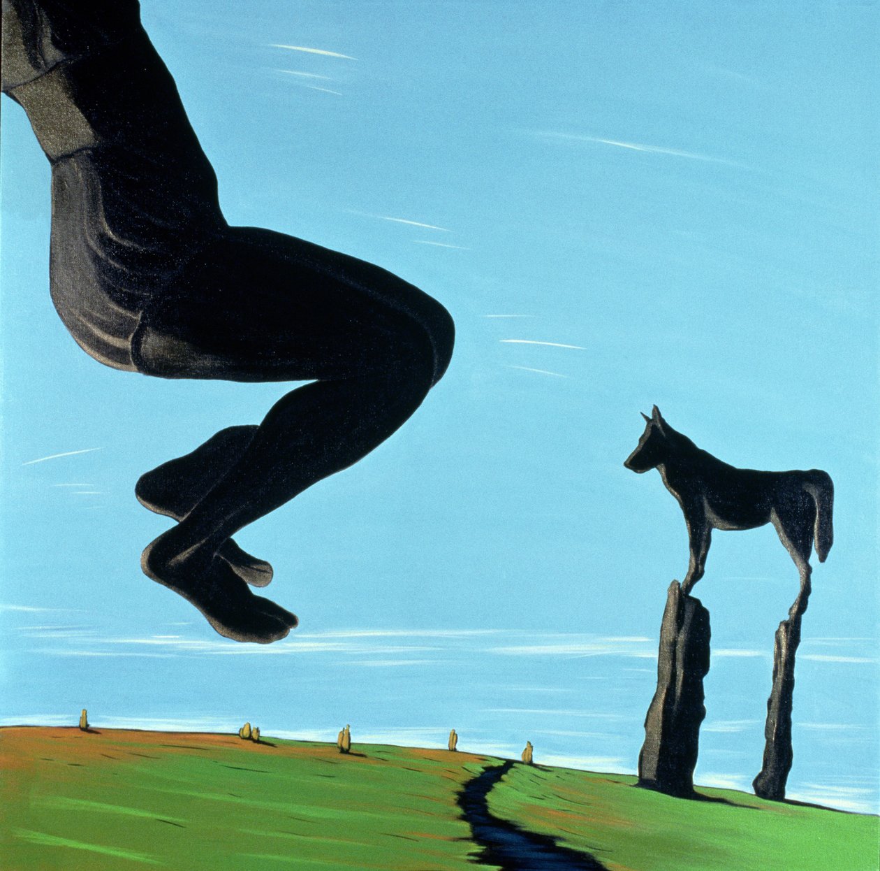 Shadow at Rest, 2000 (akryl på lærred) af Marjorie Weiss