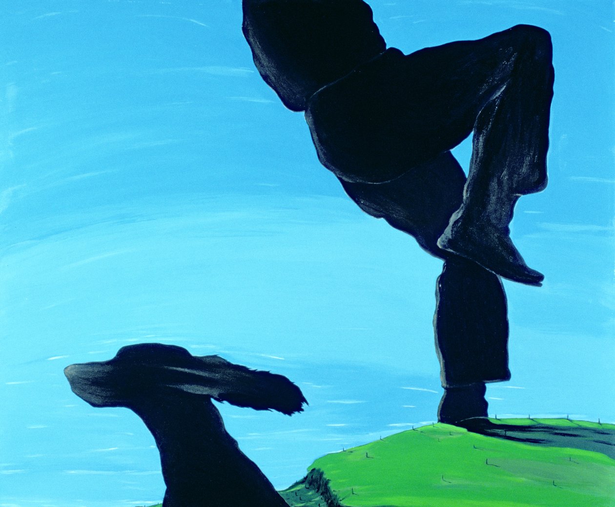 Spring Fever (Chestertown), 1997 (akryl på lærred) af Marjorie Weiss