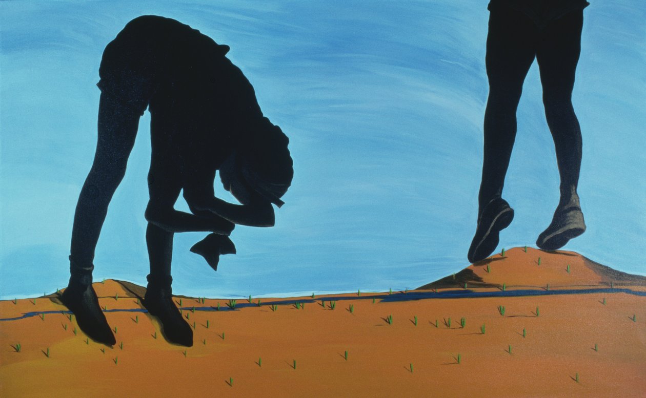 The Girl Guides, 1998 (akryl på lærred) af Marjorie Weiss