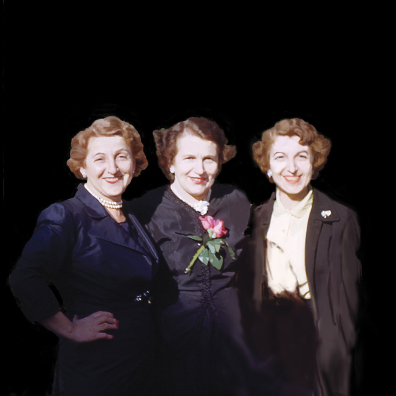 The Sisters, 2008 (akryl på lærred) af Marjorie Weiss