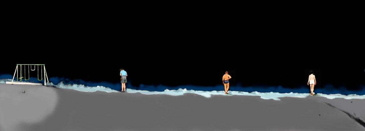 Night Lives Scene 7, 2016 (digitale medier) af Marjorie Weiss