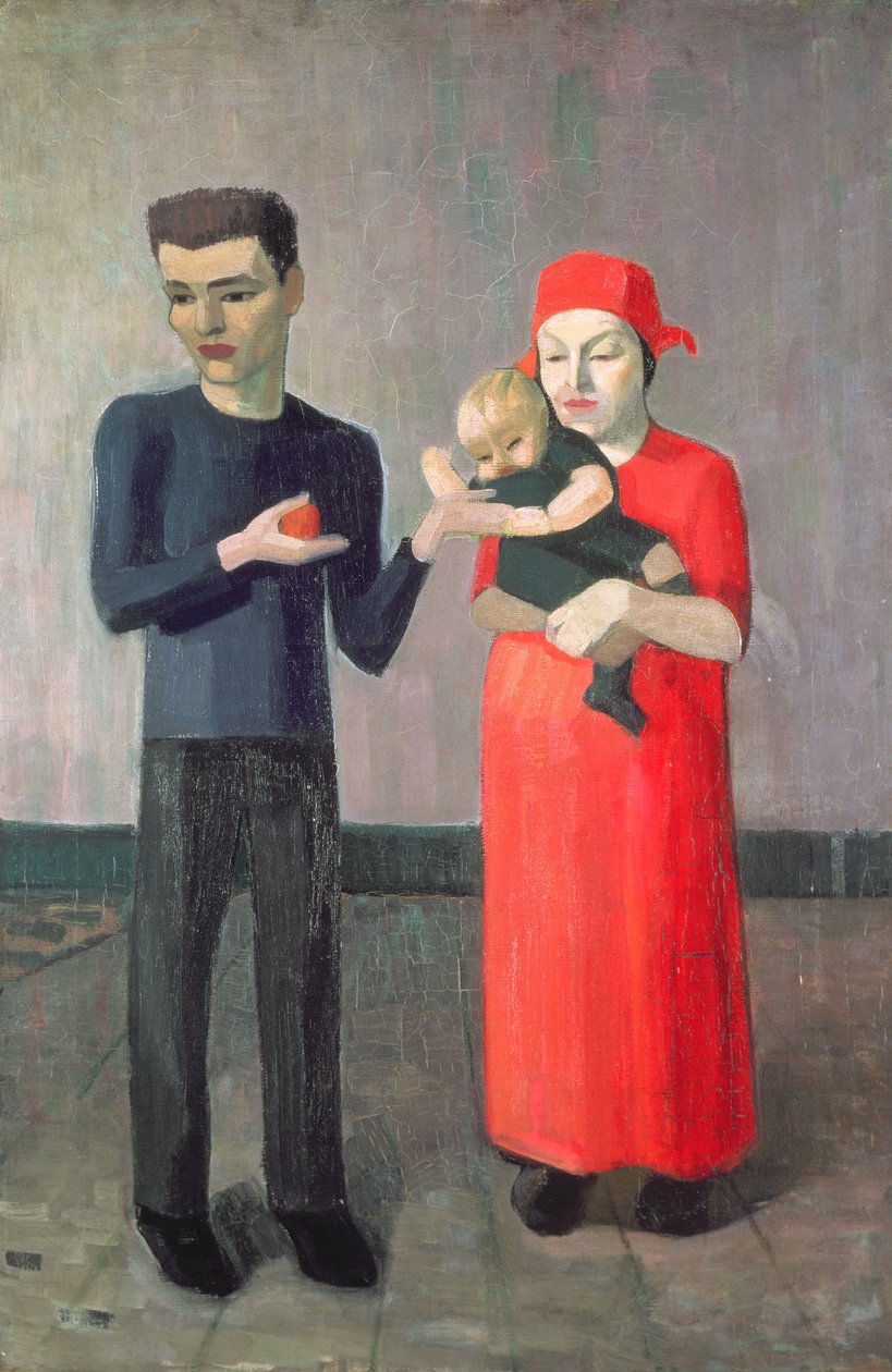 Familiegruppe, ca.1908-13 af Mark Gertler