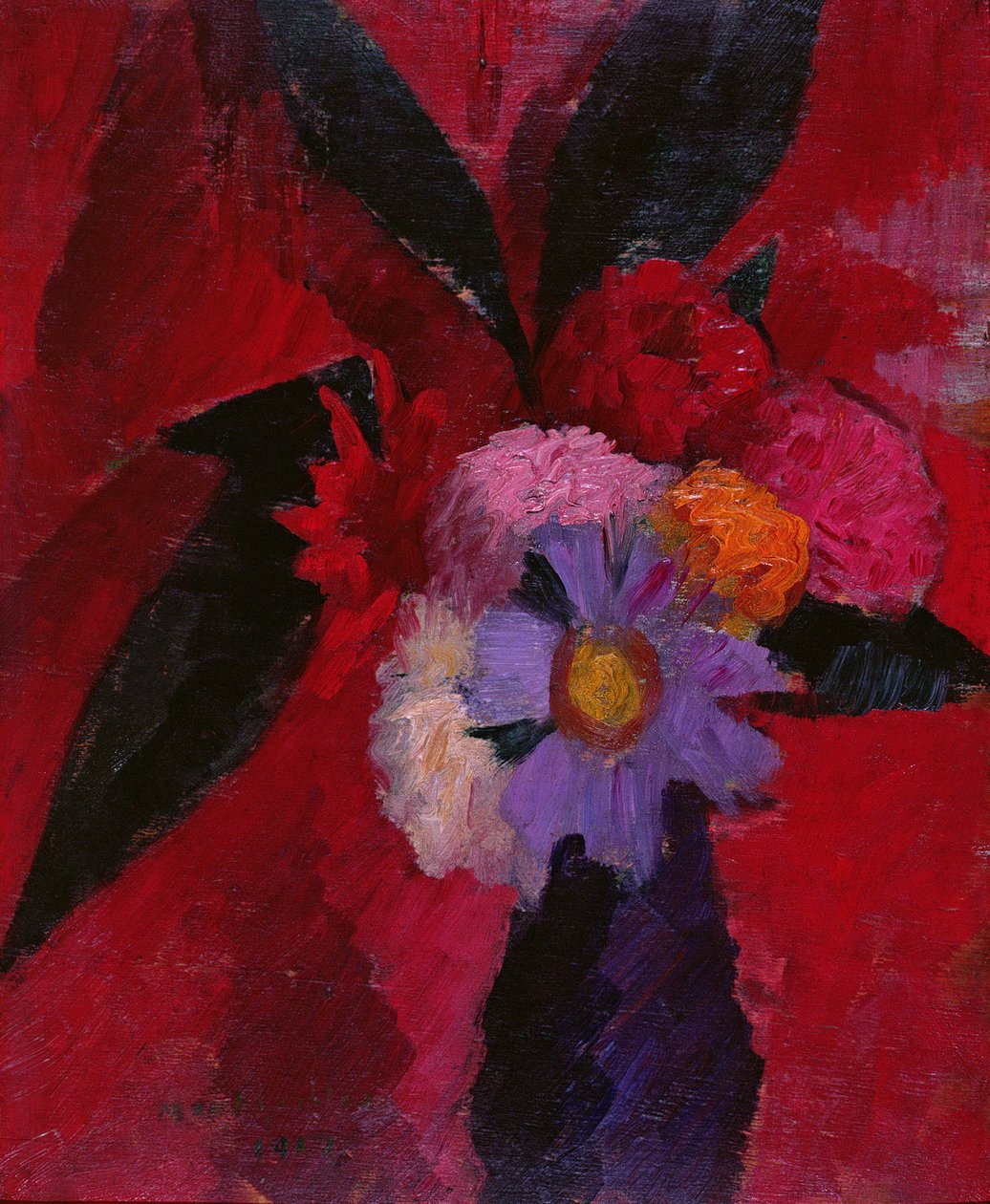 Blomster, 1917 af Mark Gertler