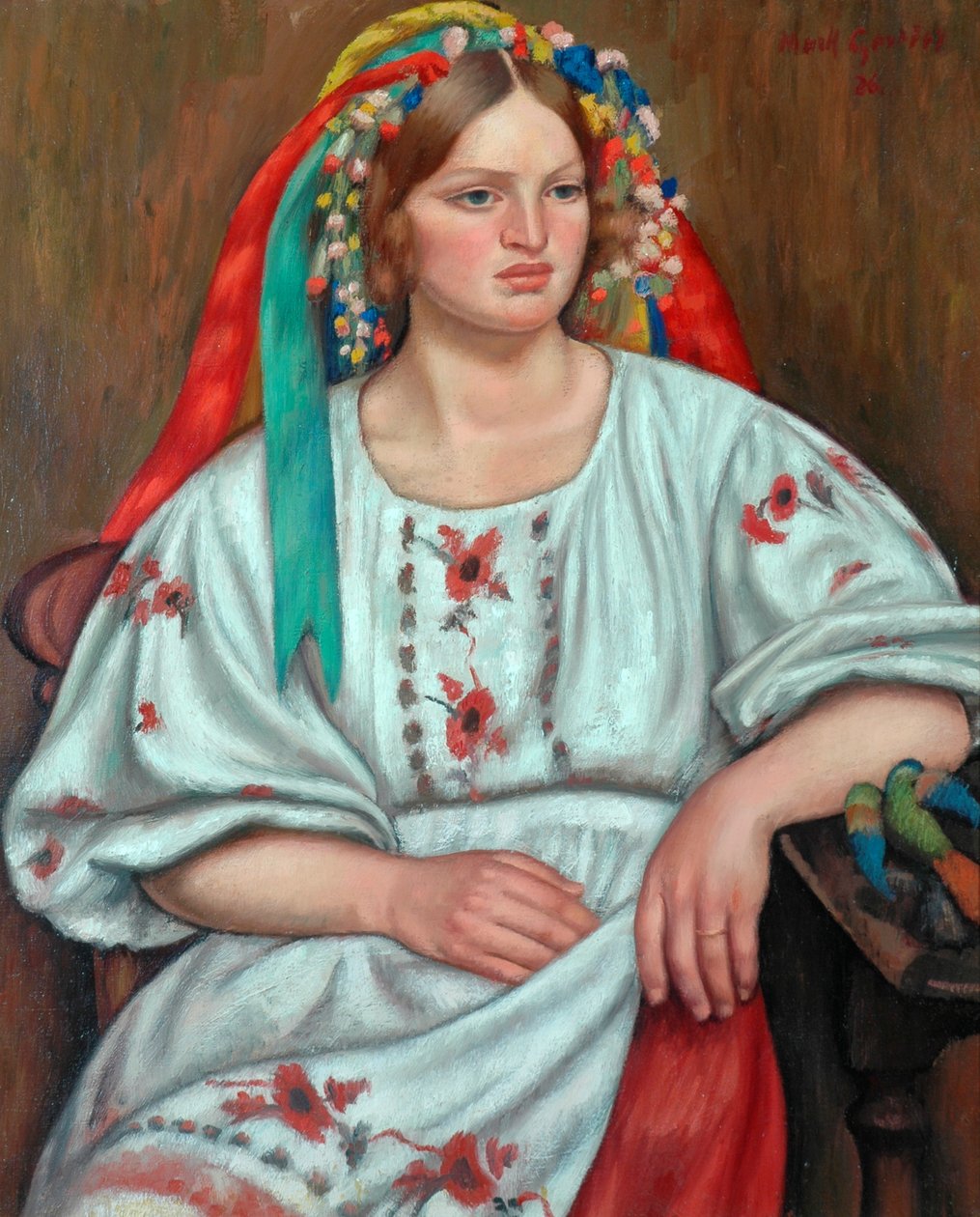 Russisk bondepige, 1926 af Mark Gertler