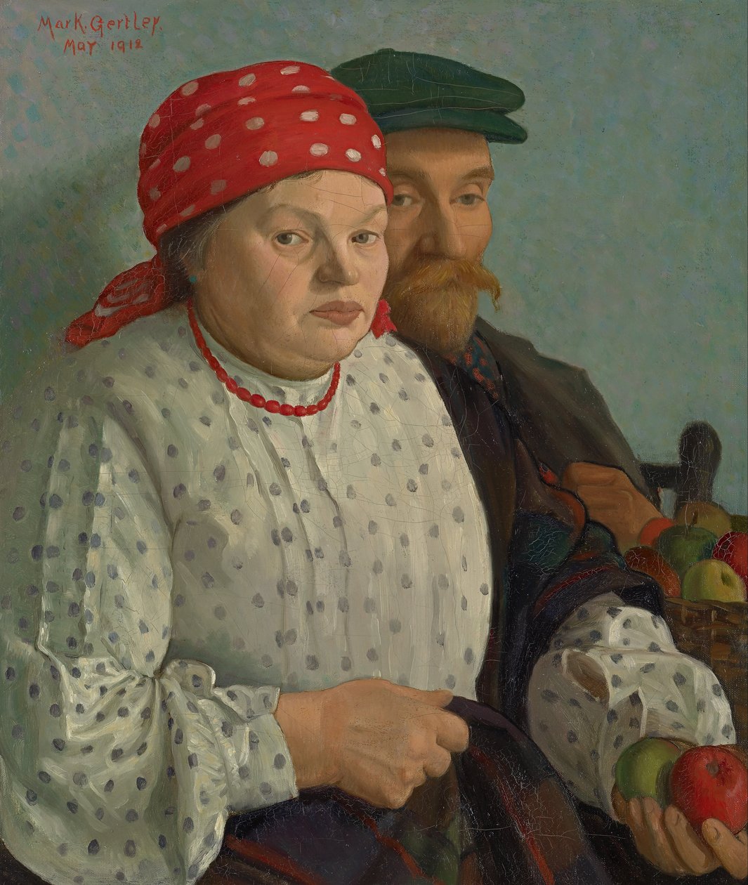 Æblekvinden og hendes mand af Mark Gertler