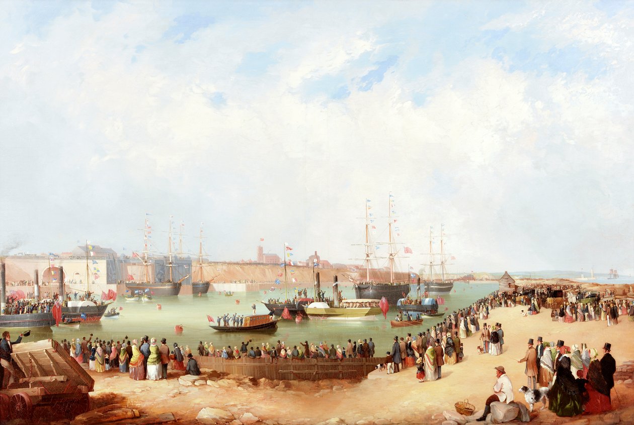 Åbning af Sunderland South Docks, 1850 af Mark Thompson