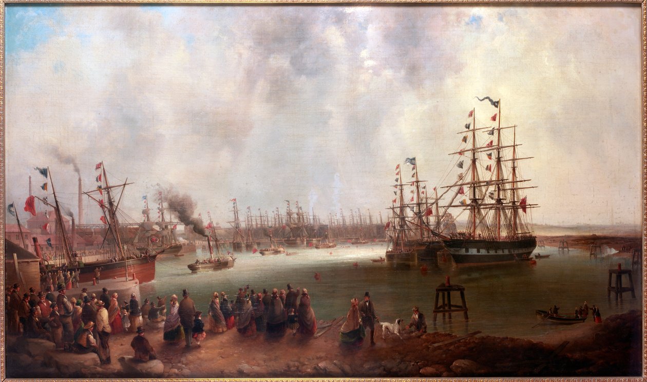 Åbningen af Tyne Dock, 1859 af Mark Thompson