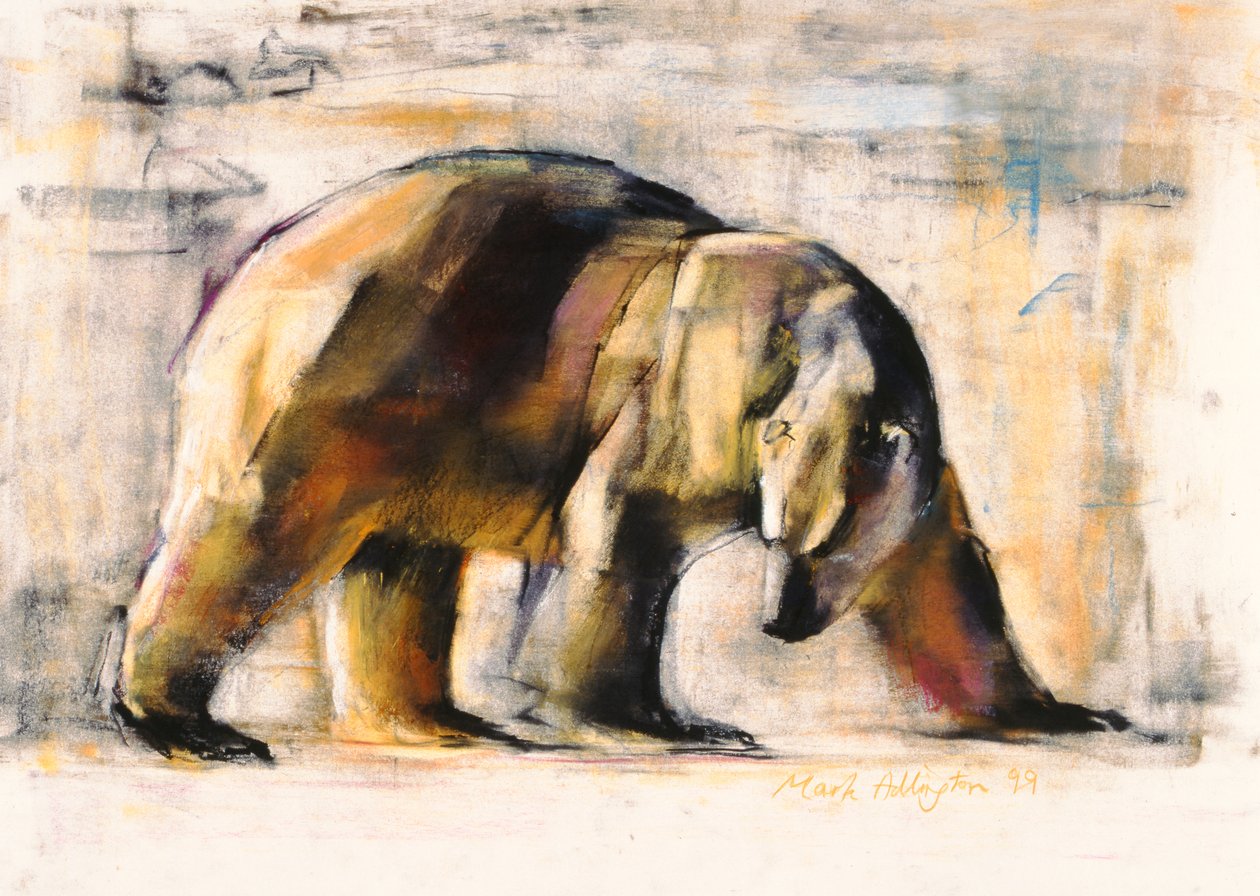 Arctic, 1999 (charcoal und conte på papir) af Mark Adlington