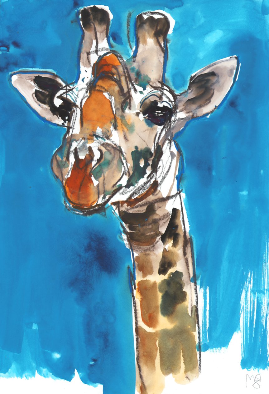 Blue Sky Giraffe, 2018 af Mark Adlington