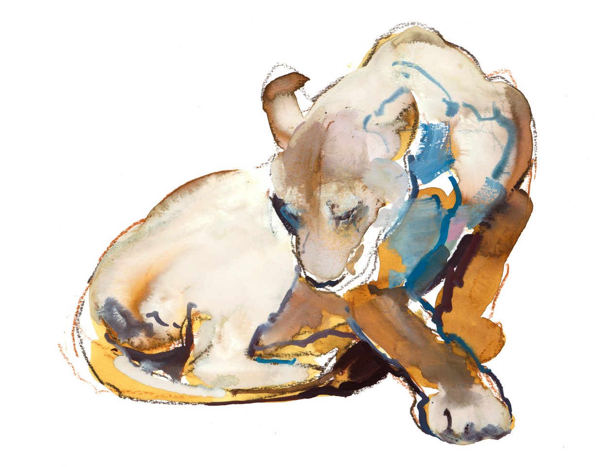 Feline Paint (løvinde), 2020 af Mark Adlington