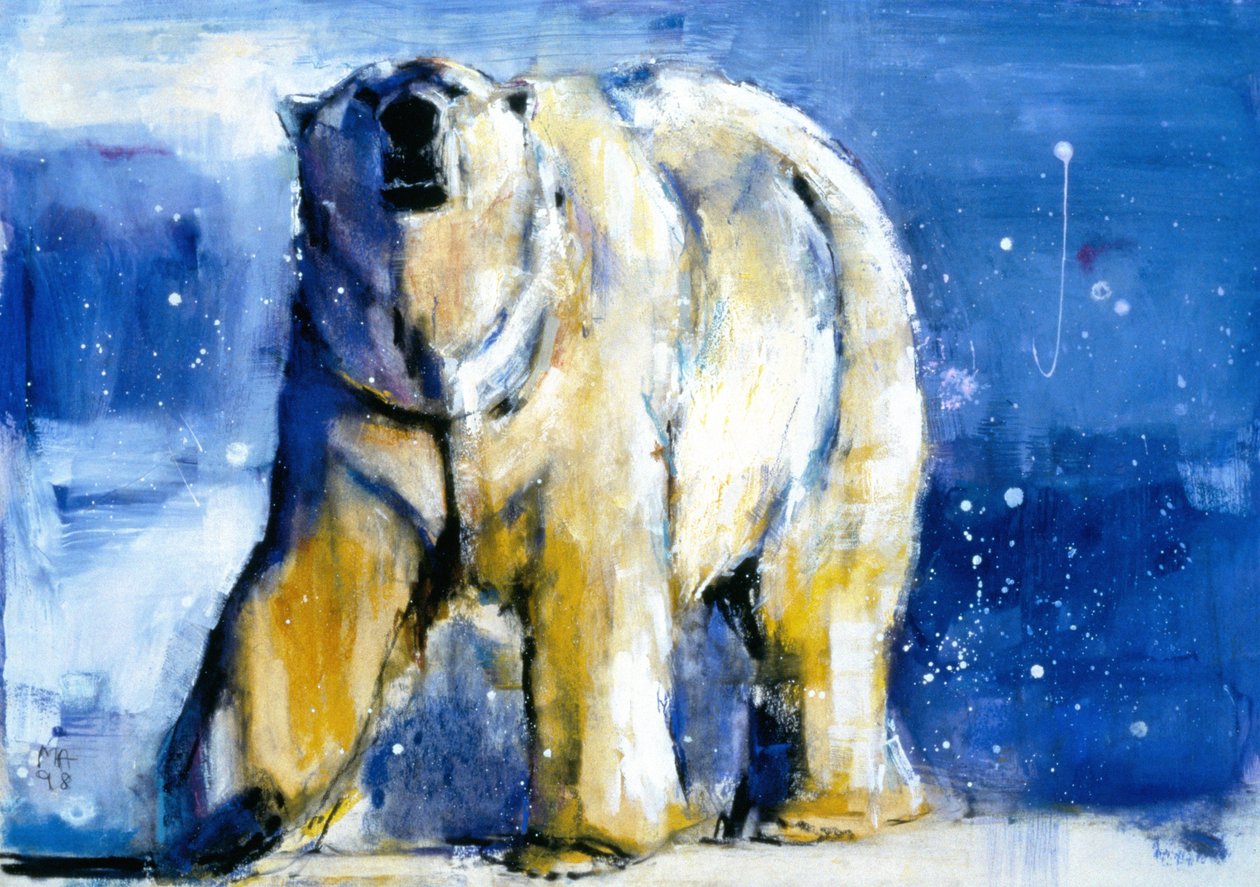 Northern Lights, 1998 (blandet medier på papir) af Mark Adlington