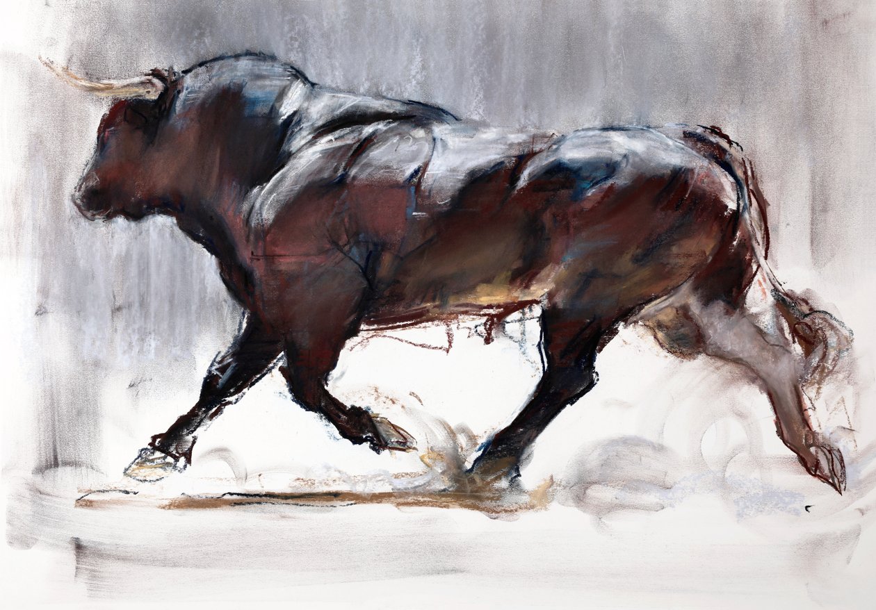Running Bull, 2022 af Mark Adlington