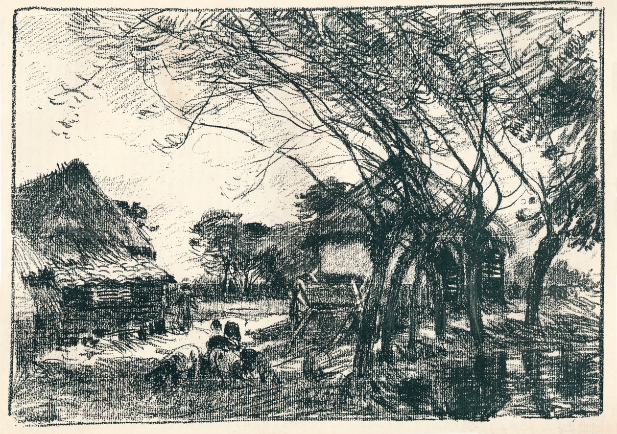 På bagsiden af gården, c1800-tallet af Mark Fisher