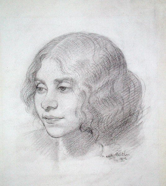 Hovedet af en pige af Mark Gertler