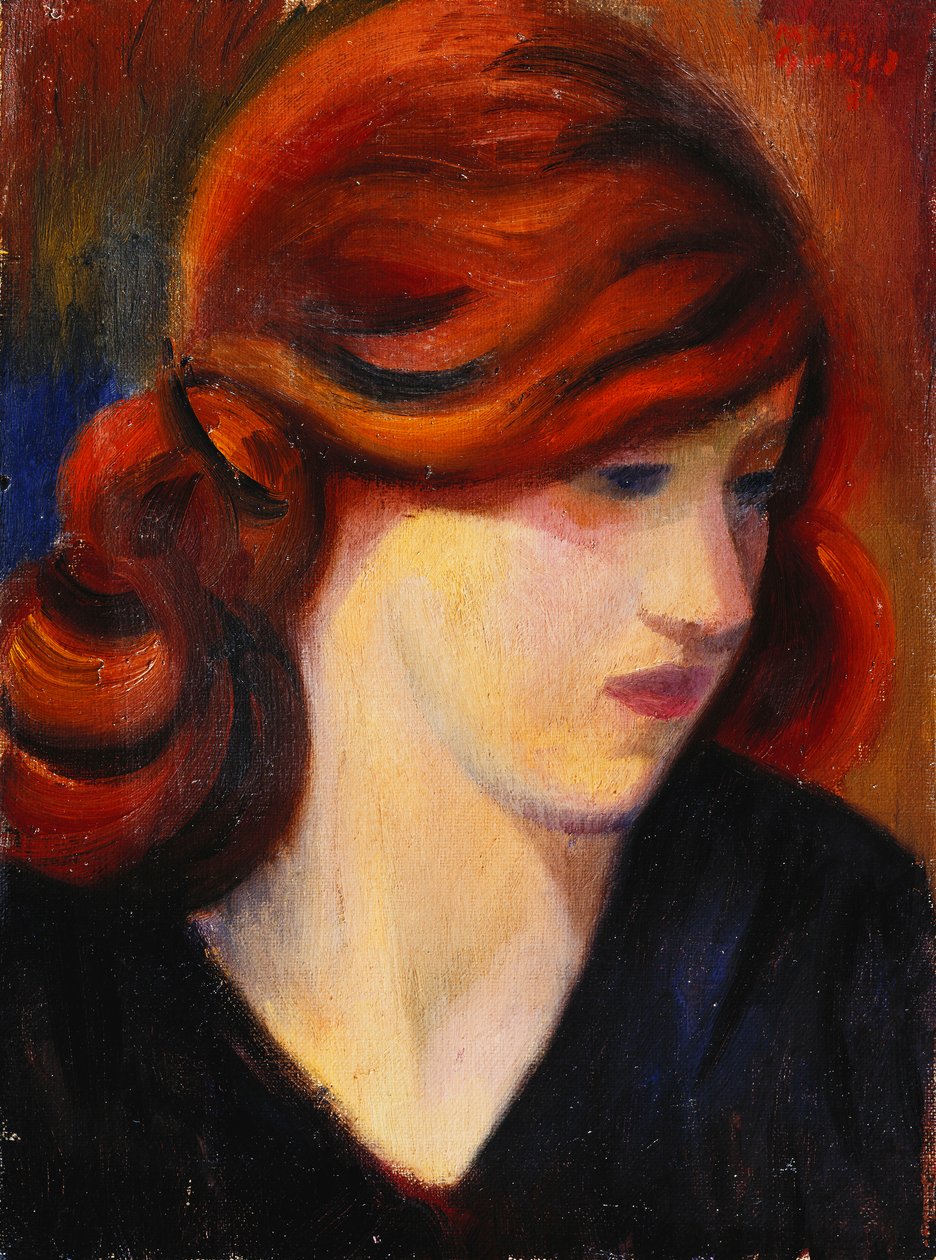 Portræt af en ung pige af Mark Gertler