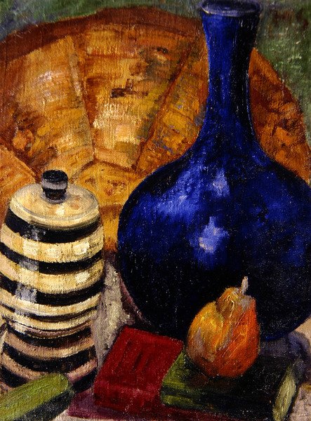 Stilleben (olie på lærred) af Mark Gertler
