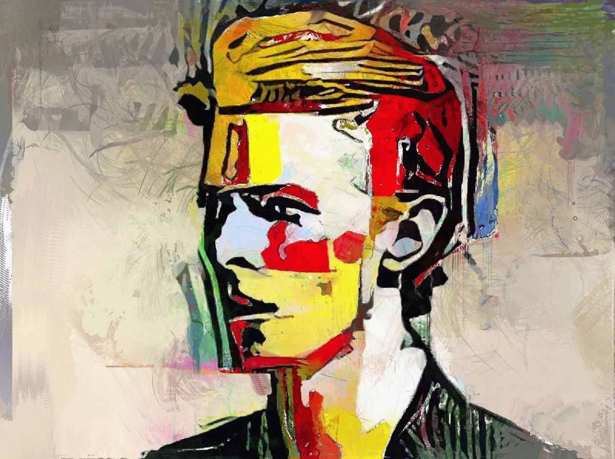 Picasso reimagined - David Bowie (maleri) af Mark Gordon