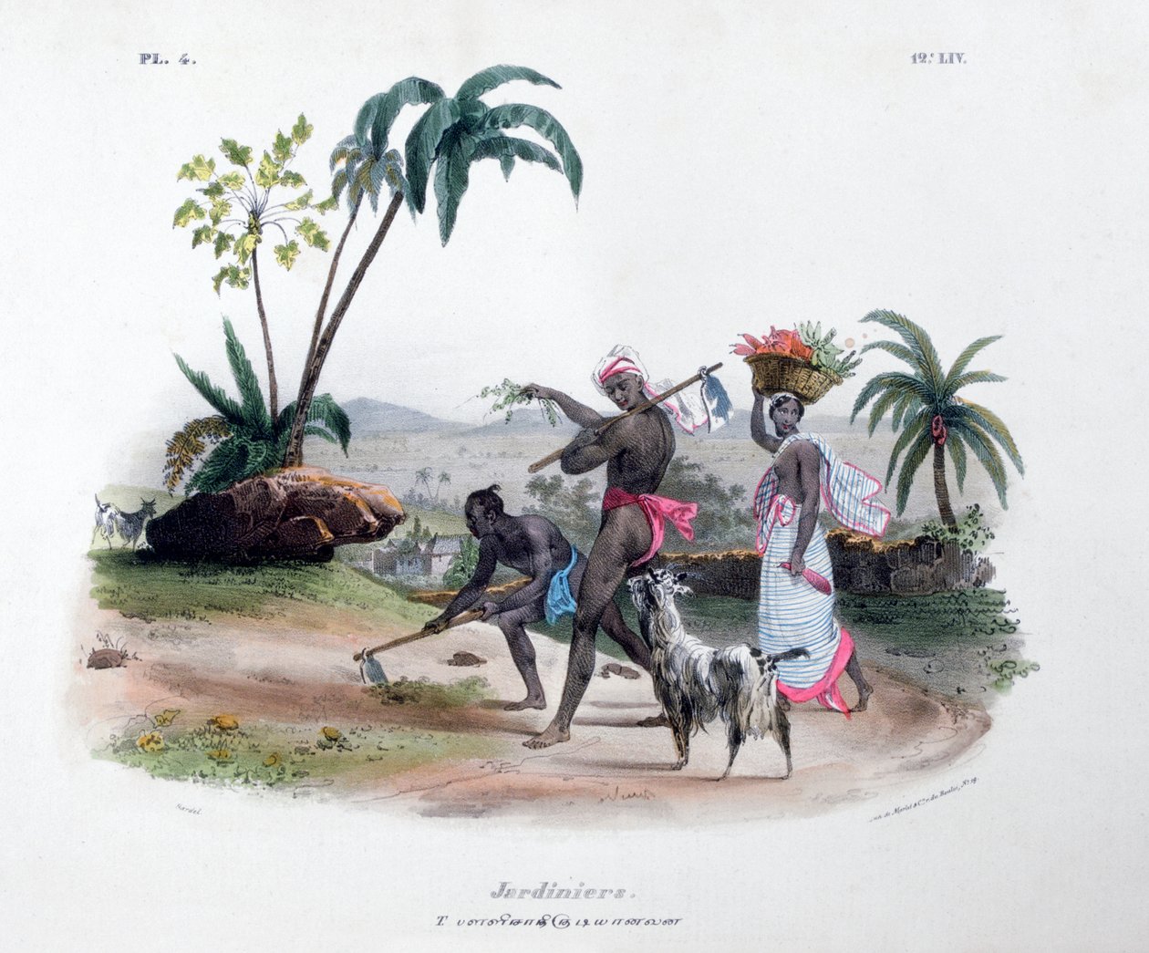 Gartnere, 1828 af Marlet et Cie