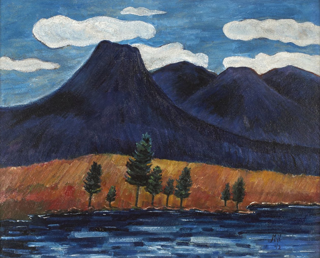 Blåt landskab af Marsden Hartley