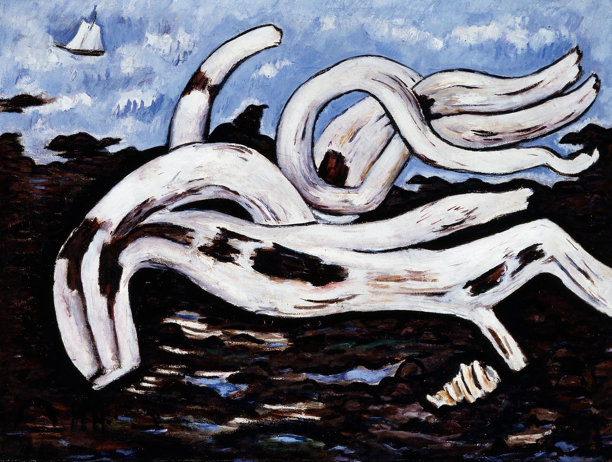 Drivtømmer på Bagaduce af Marsden Hartley
