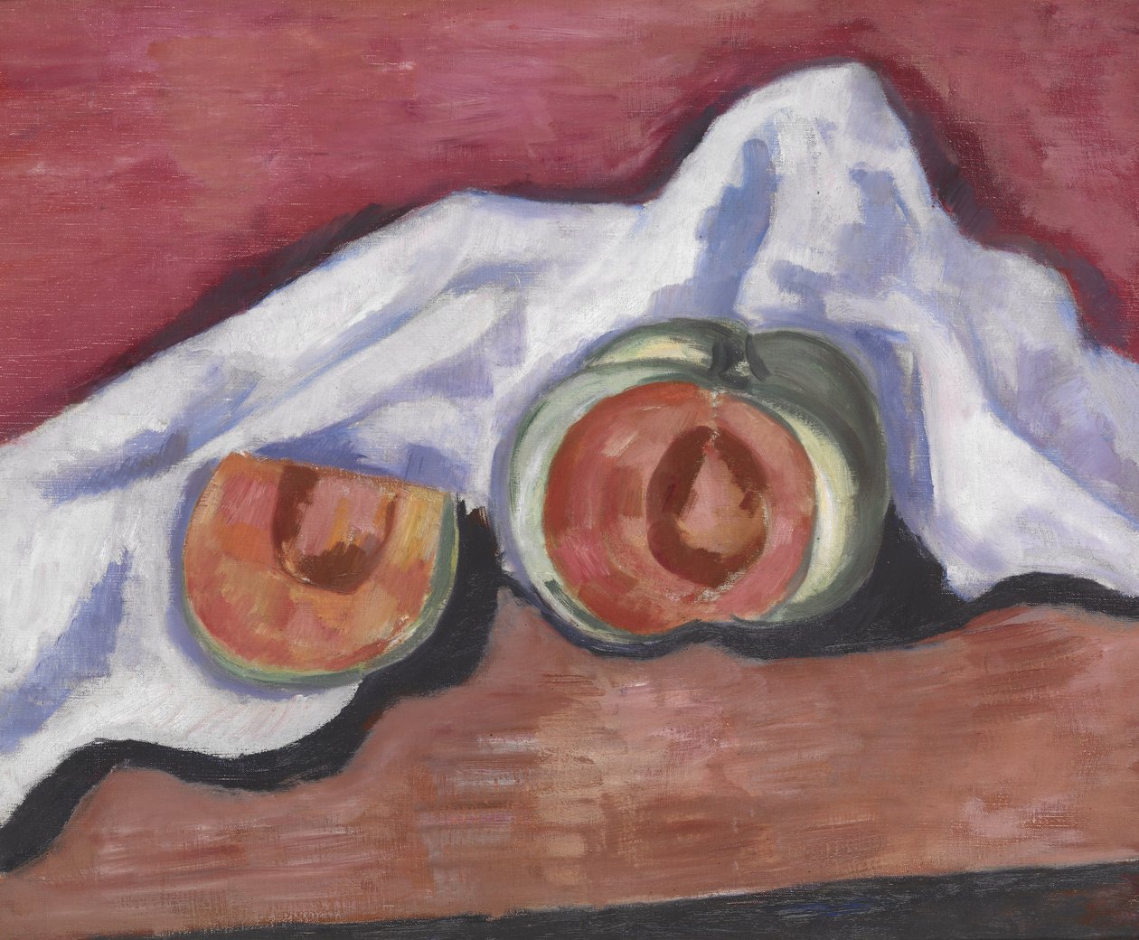 Meloner, ca. 1927 (olie på lærred) af Marsden Hartley