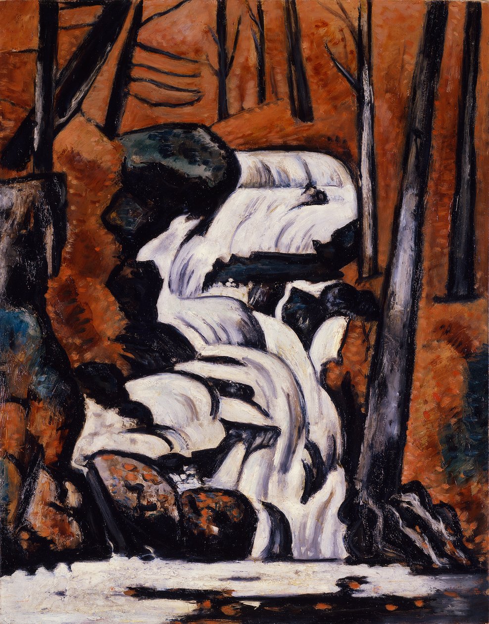Smelt Brook Falls af Marsden Hartley