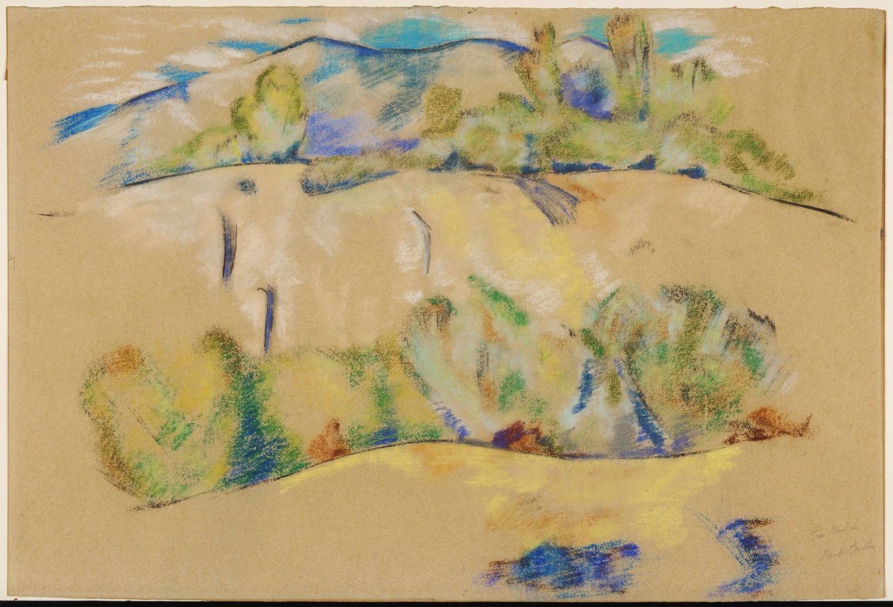 Taos-Berg af Marsden Hartley