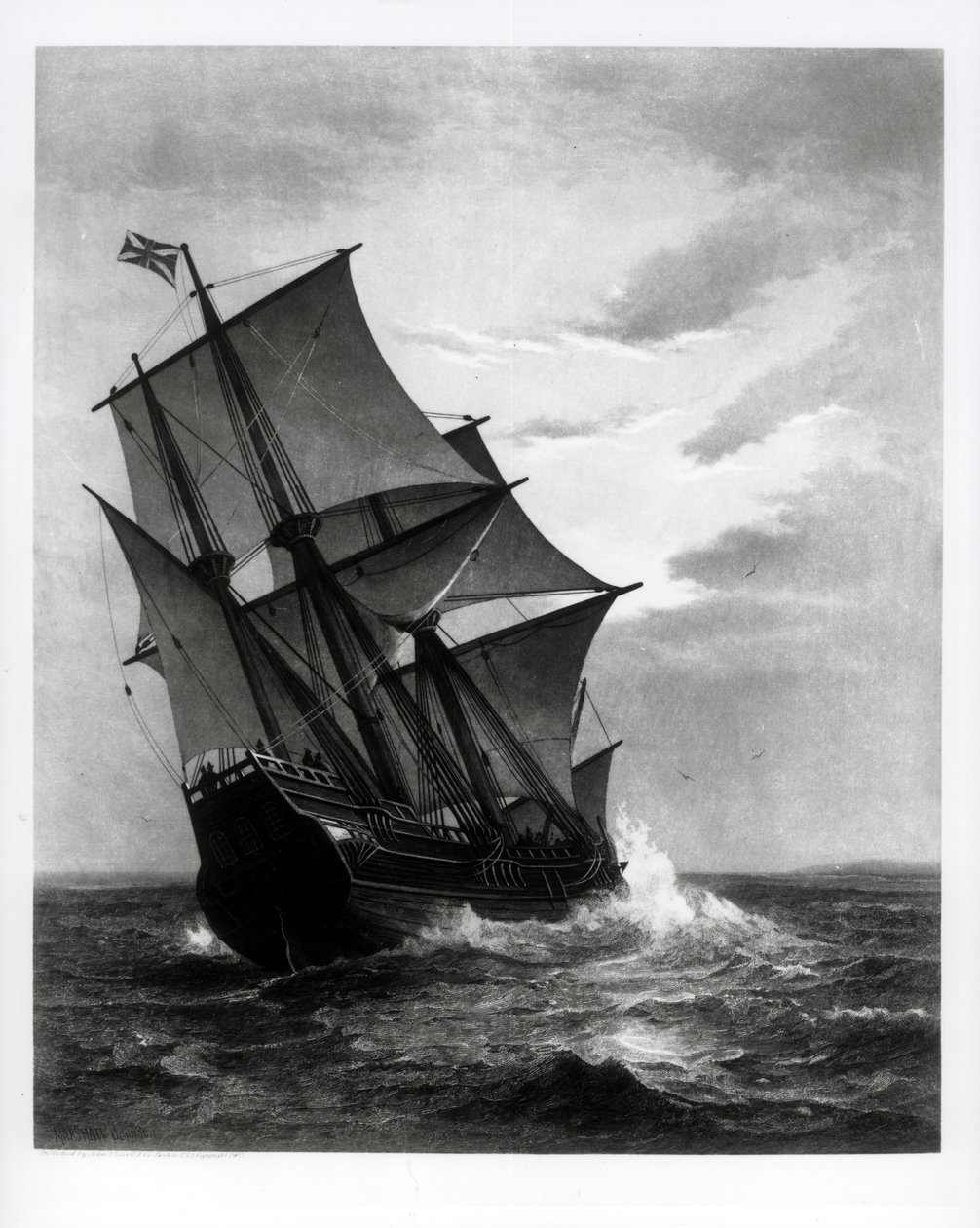 Mayflower, indgraveret og pub. af John A. Lowell, Boston, 1905 af Marshall Johnson