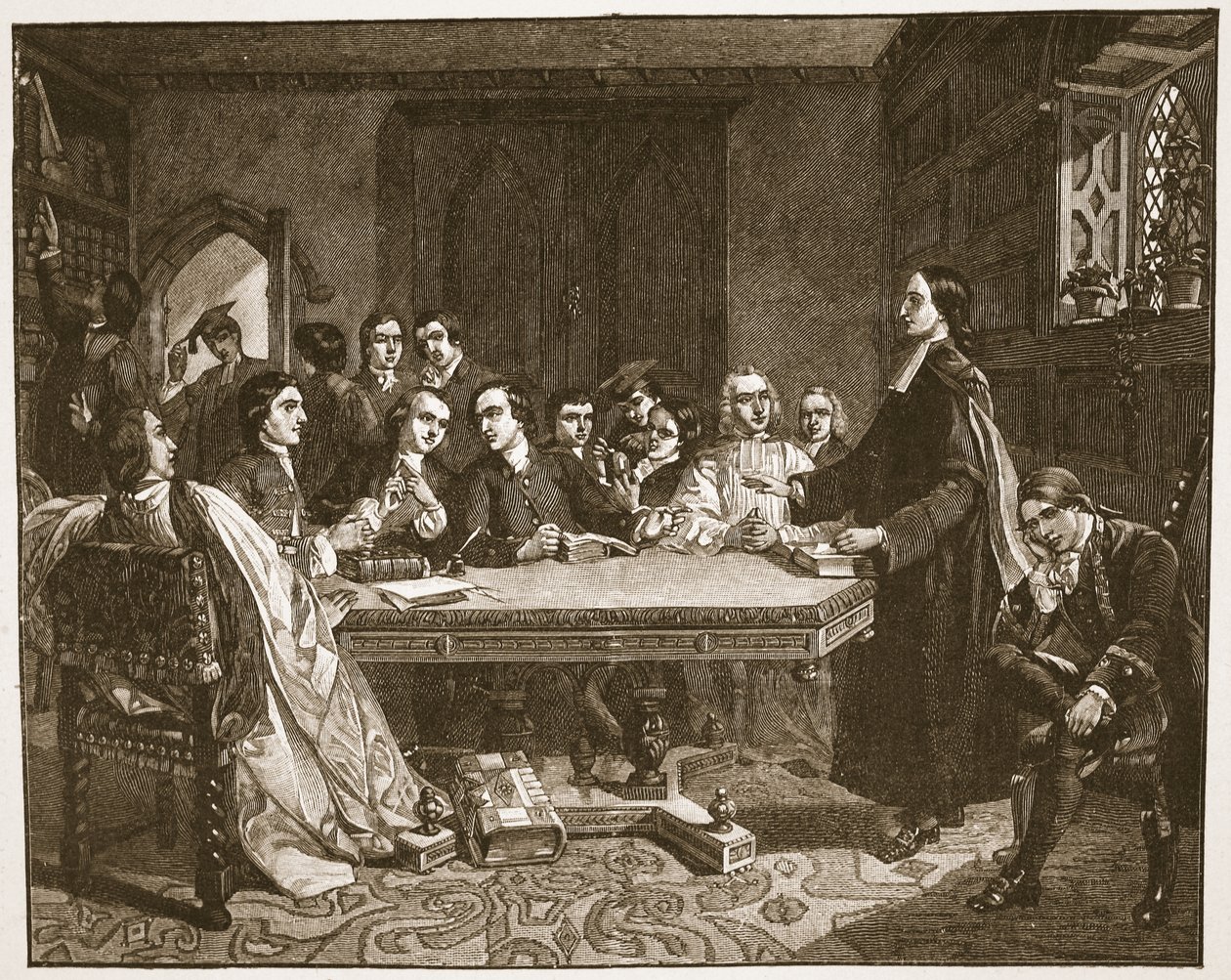John Wesley og hans venner i Oxford, illustration fra 