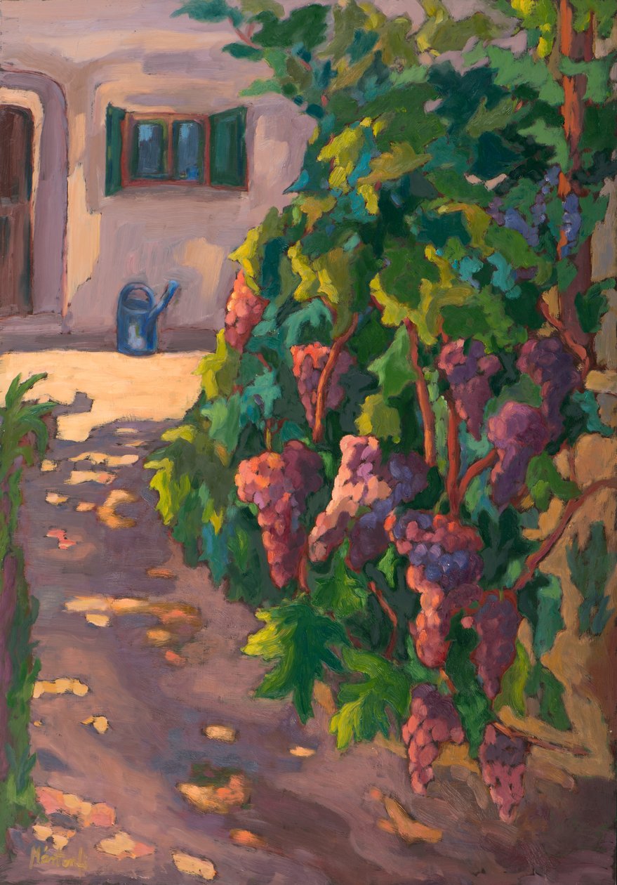In the Vineyard, (2011) olie ombord af Marta Martonfi Benke