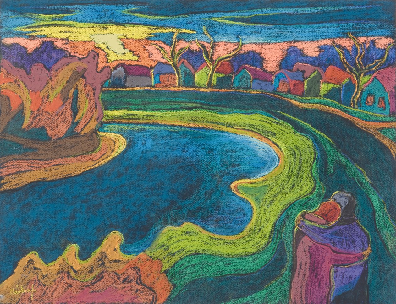 Late Rendezvous, 2006 (pastel på papir) af Marta Martonfi Benke