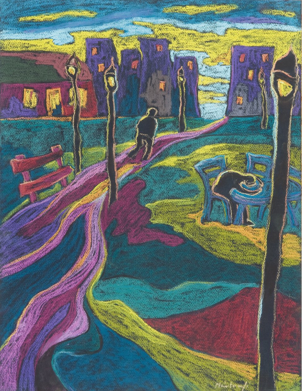 Suburbia, 2006 (pastel på papir) af Marta Martonfi Benke
