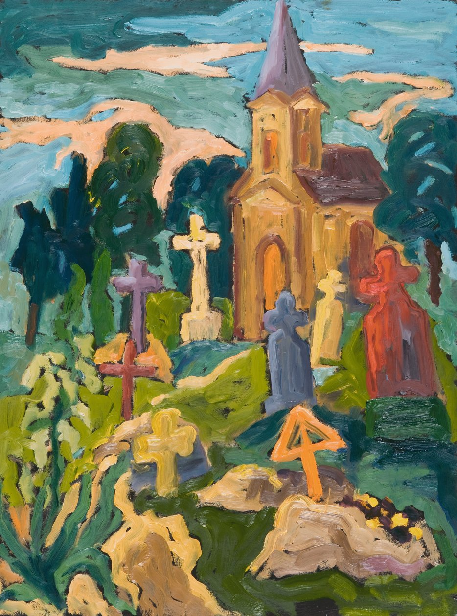 Kirkegård og kapel, 2005 af Marta Martonfi Benke