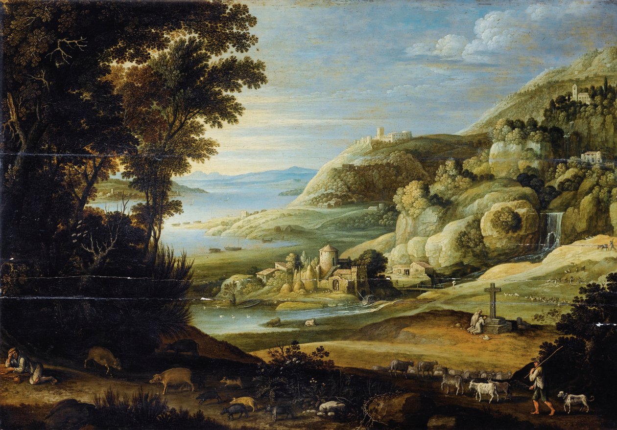 Ideallandschaft af Marten Ryckaert