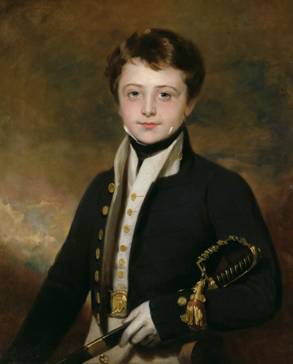 Portræt af en Midshipman af Martin Archer Shee